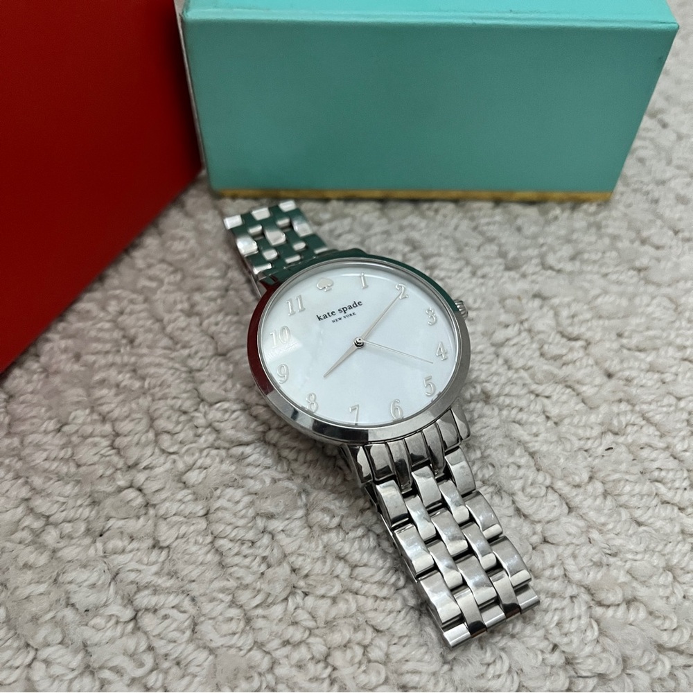 Kate Spade Monterey mother of pearl dial stainless steel watch - Picture 7 of 16